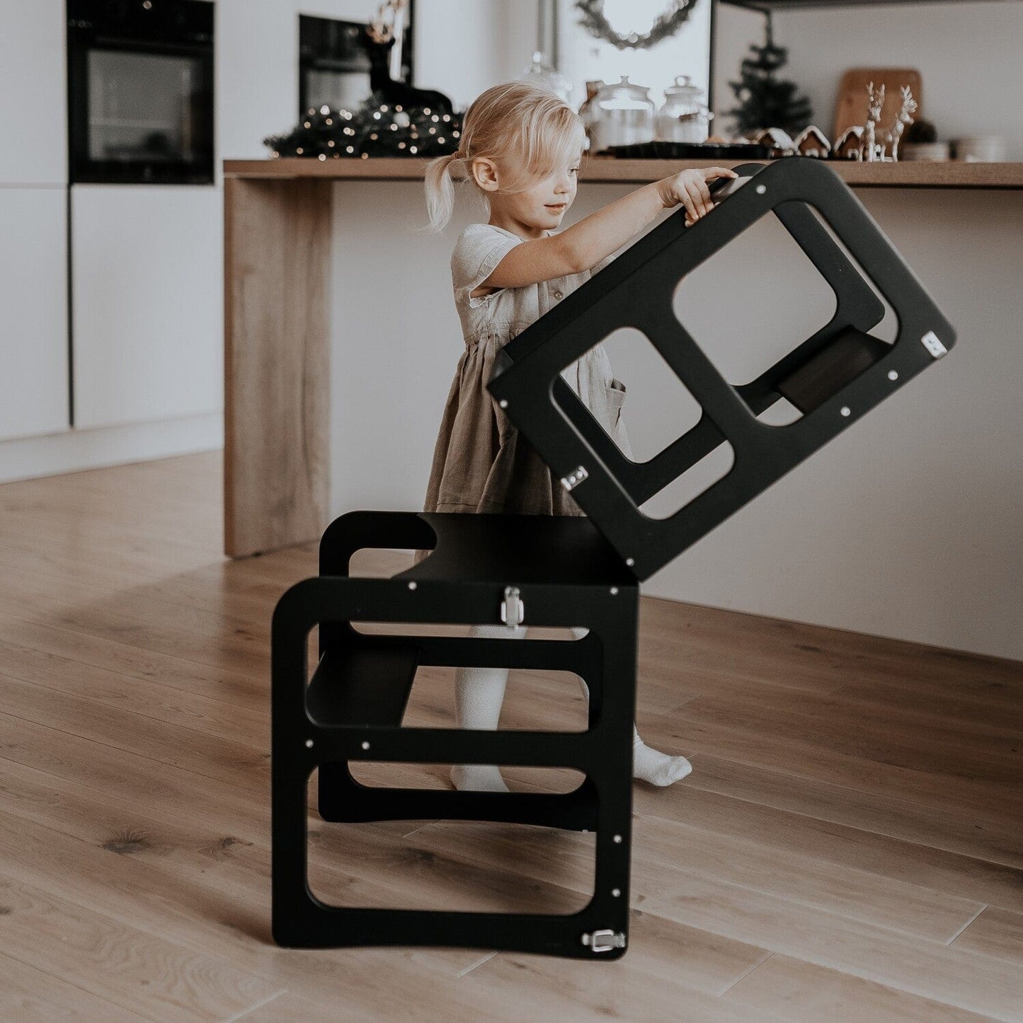 Montessori House Bed 2in1 Kitchen Tower / Table & Chair