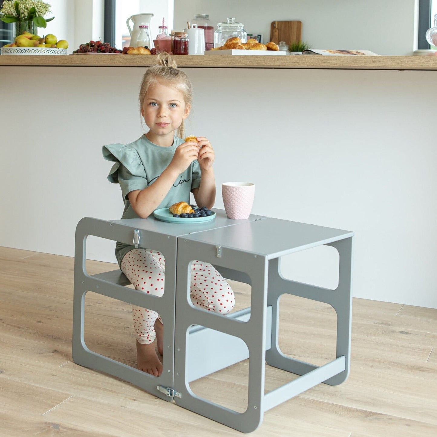Montessori House Bed 2in1 Kitchen Tower / Table & Chair
