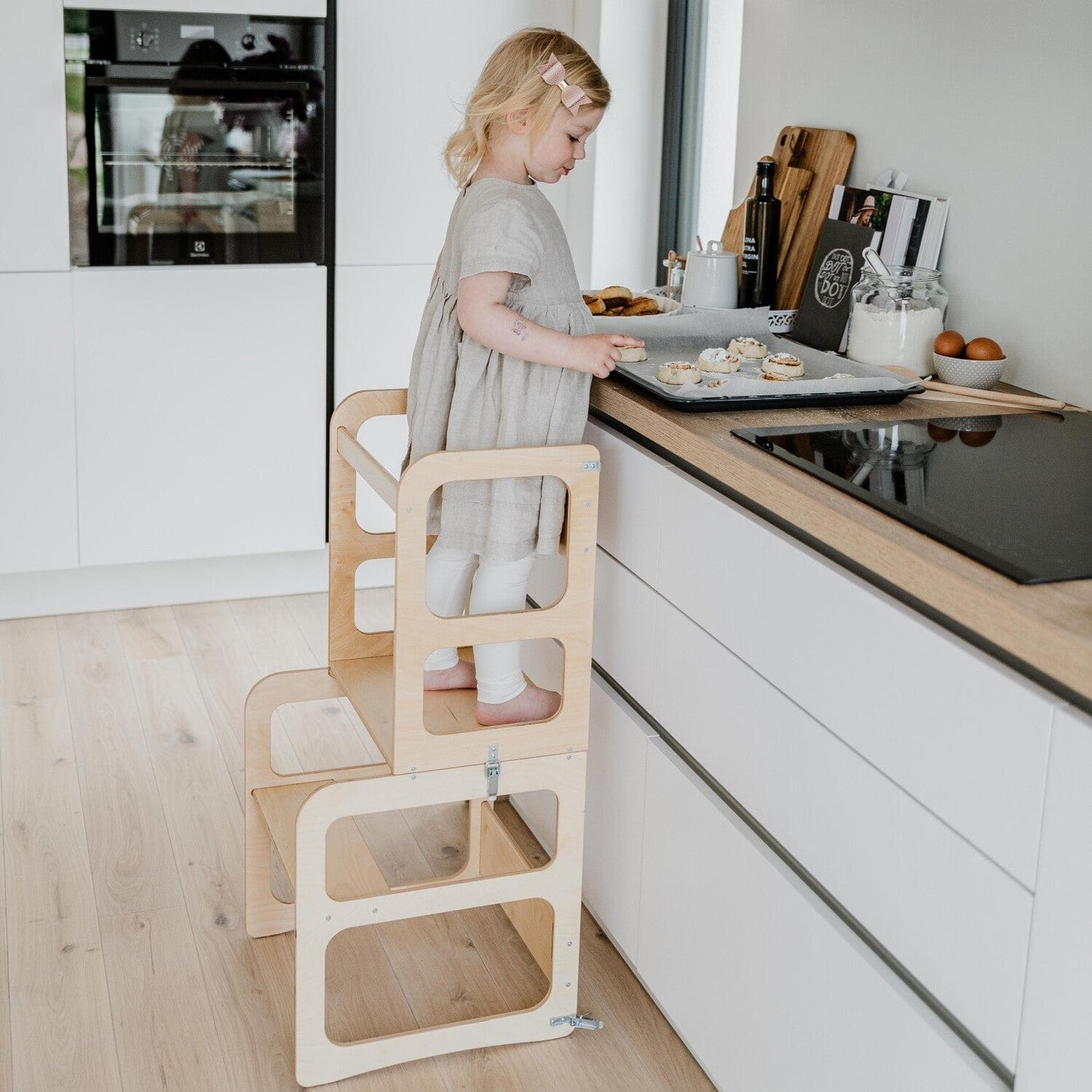 Montessori House Bed 2in1 Kitchen Tower / Table & Chair