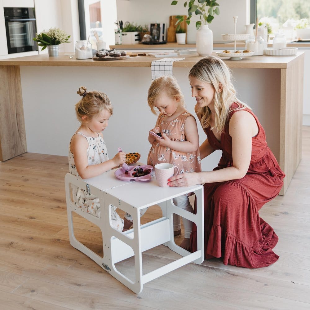 Montessori House Bed 2in1 Kitchen Tower / Table & Chair