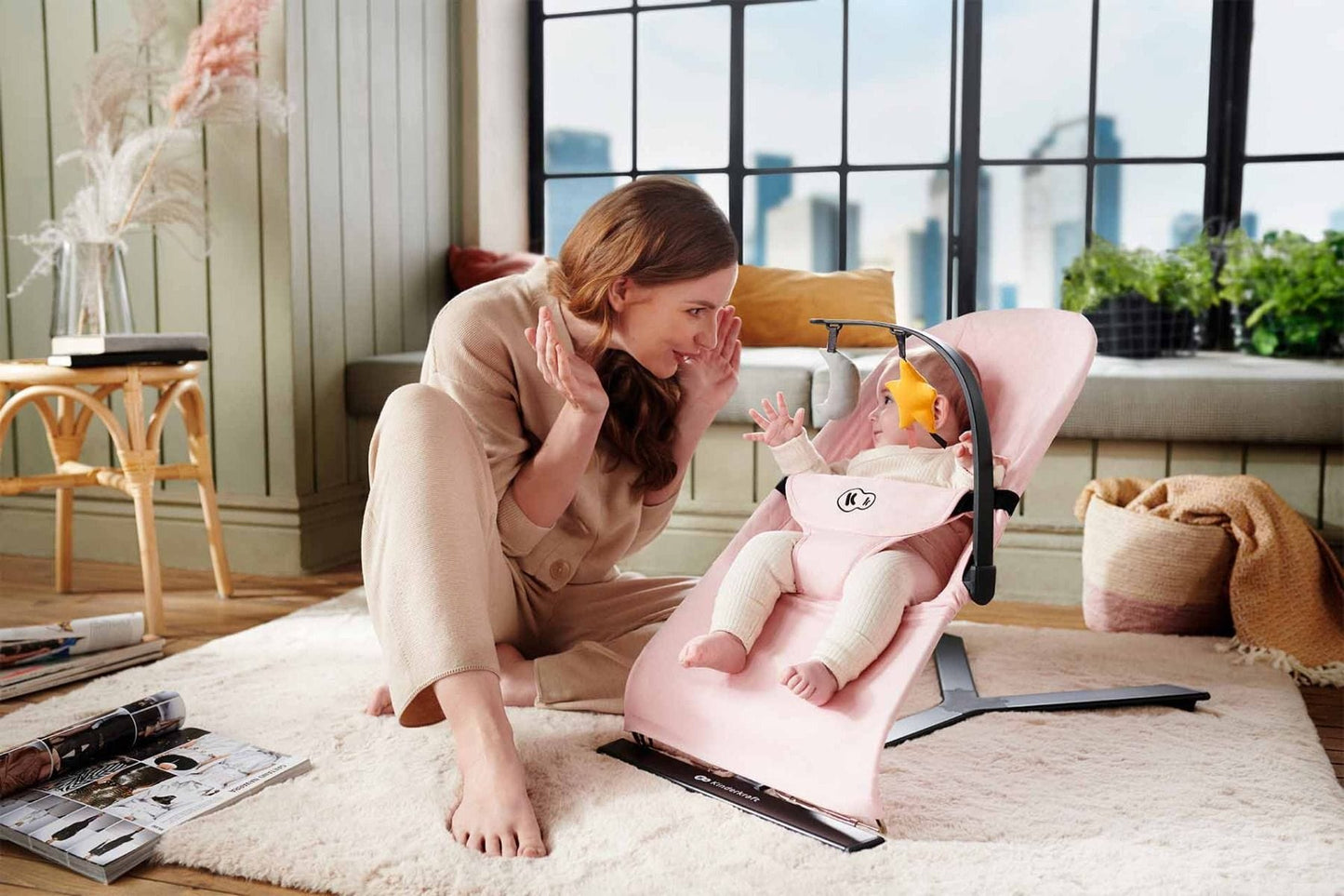Kinderkraft Baby Bouncer MIMI - Grey