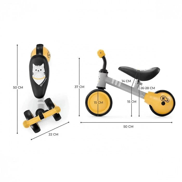 Kinderkraft Balance Bike CUTIE - Yellow