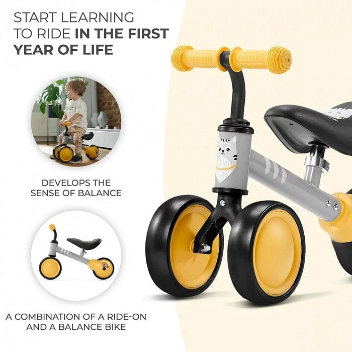Kinderkraft Balance Bike CUTIE - Yellow