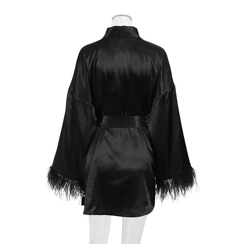 cudo Nightwear Canes Venatici bathrobe with decorative sleeves