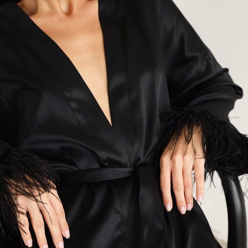 cudo Nightwear Canes Venatici bathrobe with decorative sleeves