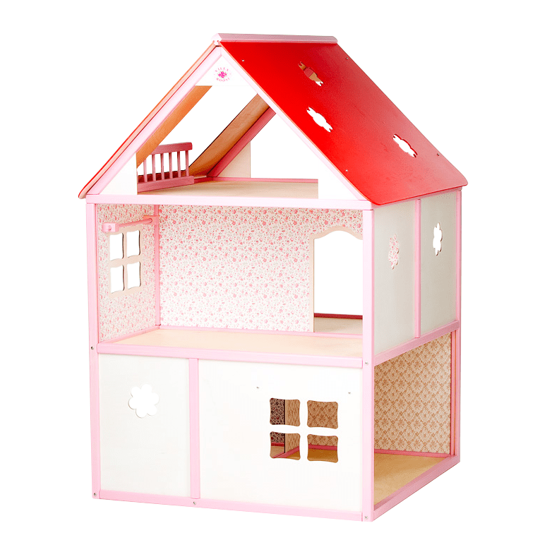 ROOSI Traditional Toys Dollhouse Roosi Villa - Pink
