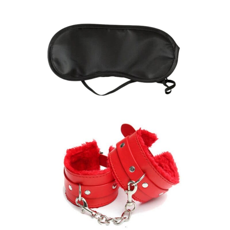 cudo Accessories Red Serpens handcuffs + wristband set