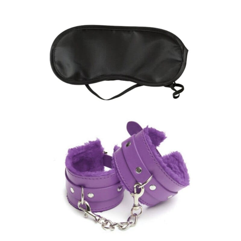 cudo Accessories Purple Serpens handcuffs + wristband set