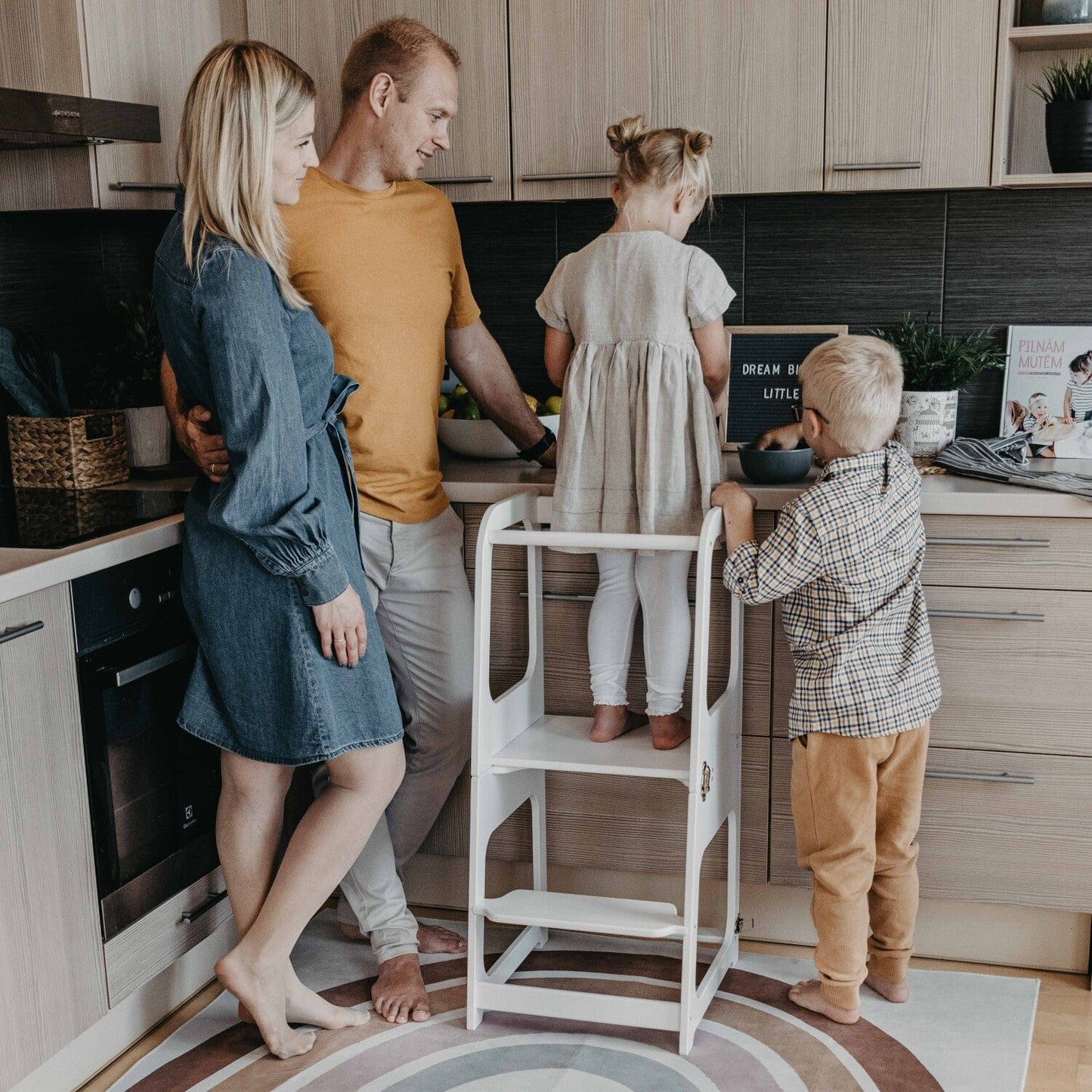 Montessori House Bed Transformable Kitchen Tower / Table & Chair
