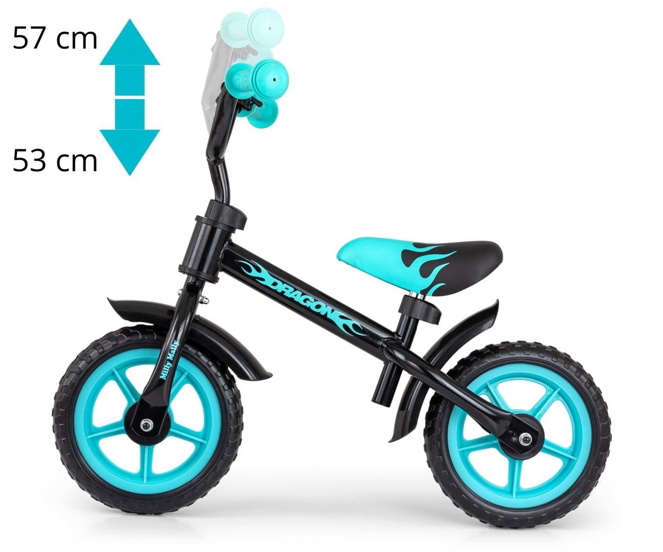 Milly Mally Balance Bike DRAGON - Black