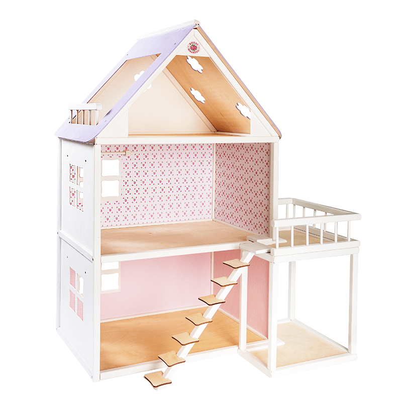 ROOSI Traditional Toys Dollhouse Balcony - Pink