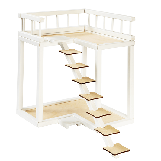 ROOSI Traditional Toys Dollhouse Balcony - White