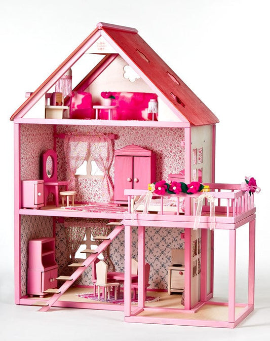 ROOSI Traditional Toys Dollhouse City - Pink