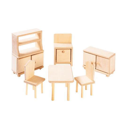 ROOSI Traditional Toys Dollhouse kitchen furniture - Natural