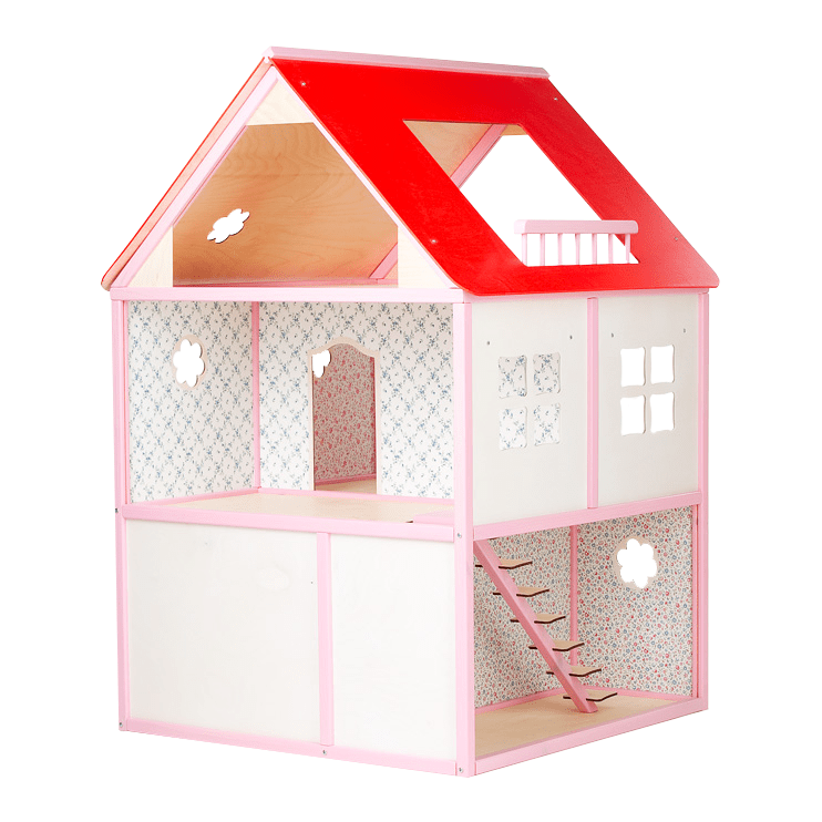 ROOSI Traditional Toys Dollhouse Roosi Villa - Pink