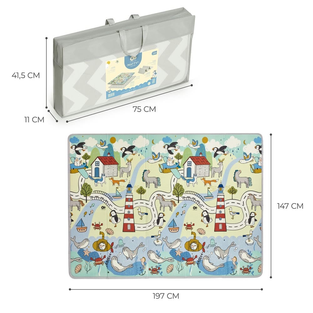 Kinderkraft Double-sided Playmat Matty 2