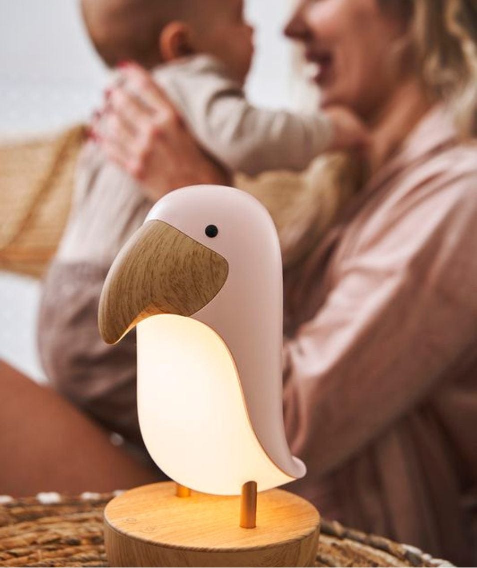 Rabbit & Friends Lamp with Speaker - Pink Bird
