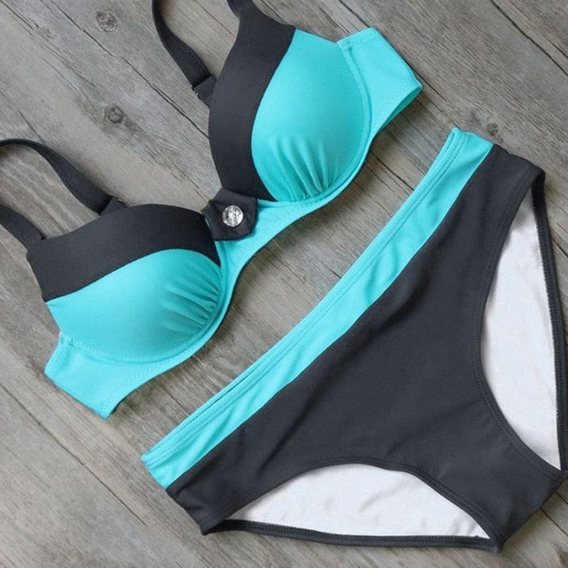 cudo Swimsuits Lepus PUSH UP Two-Piece Swimsuit with Top