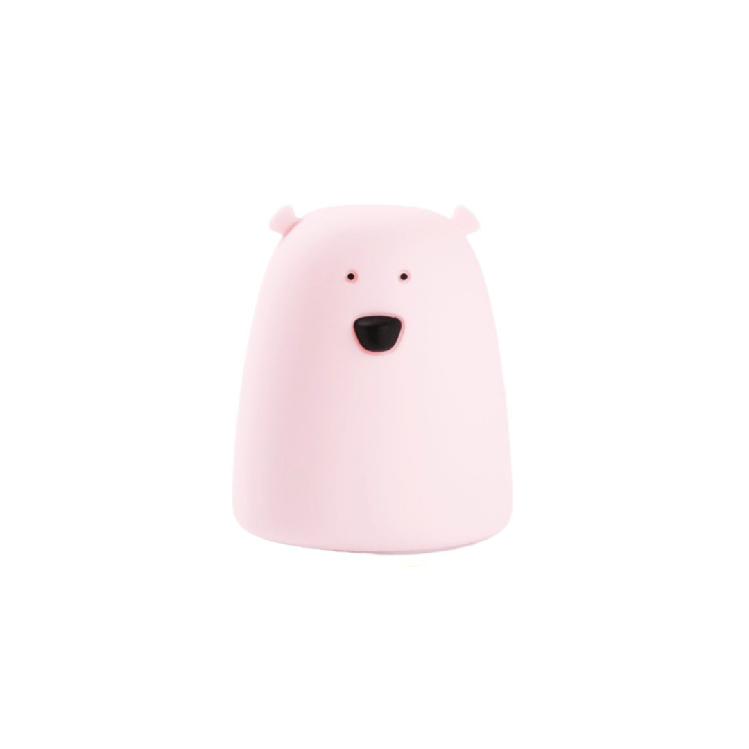 Rabbit & Friends Little Bear Silicone Lamp - Pink