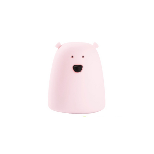 Rabbit & Friends Little Bear Silicone Lamp - Pink