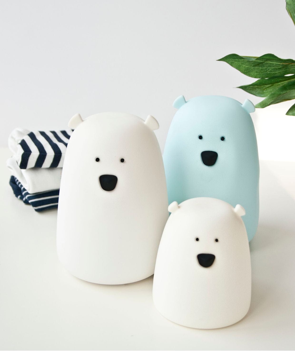 Rabbit & Friends Little Bear Silicone Night Lamp - White
