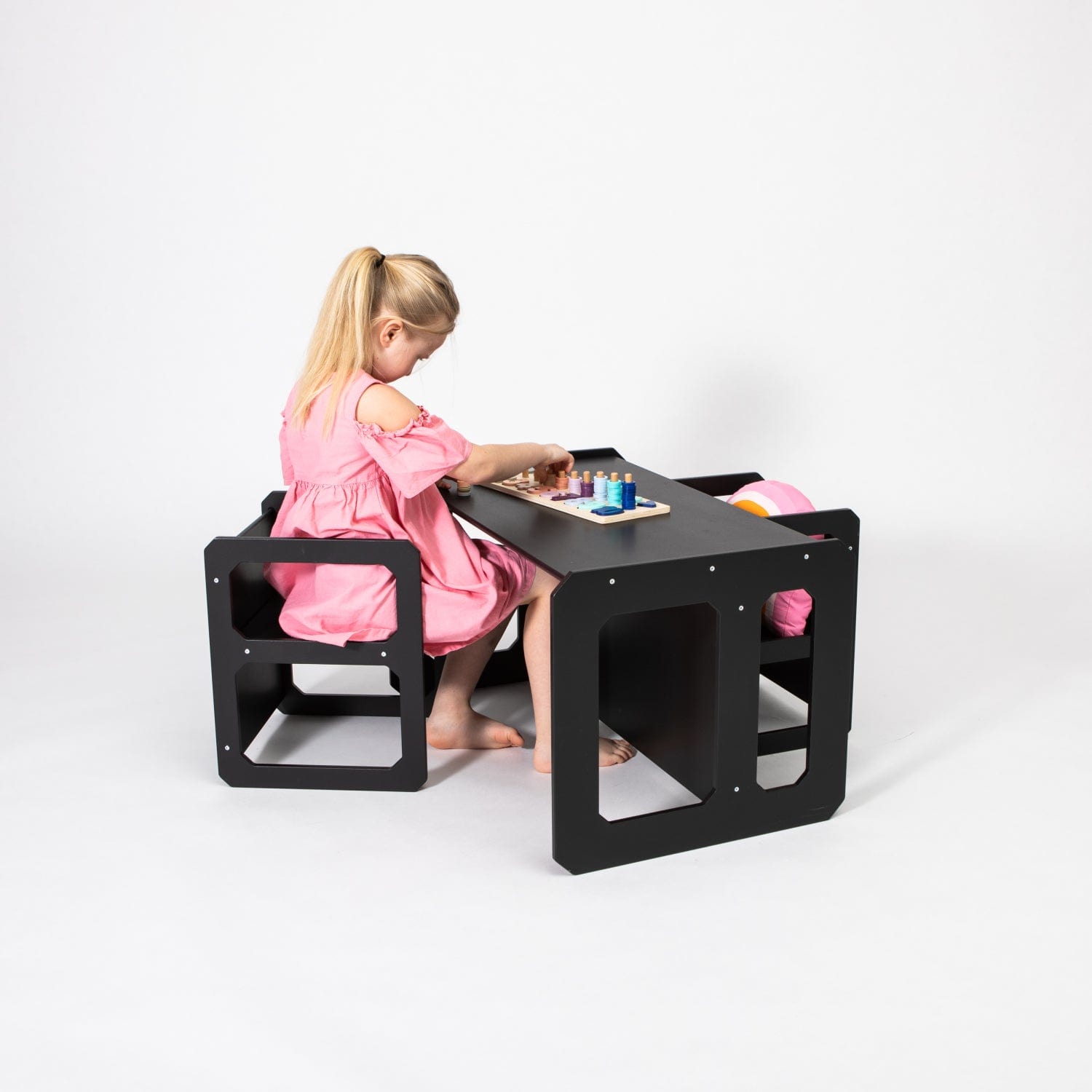 Montessori House Bed Montessori Weaning Table and Chair Set - with 2 Chairs
