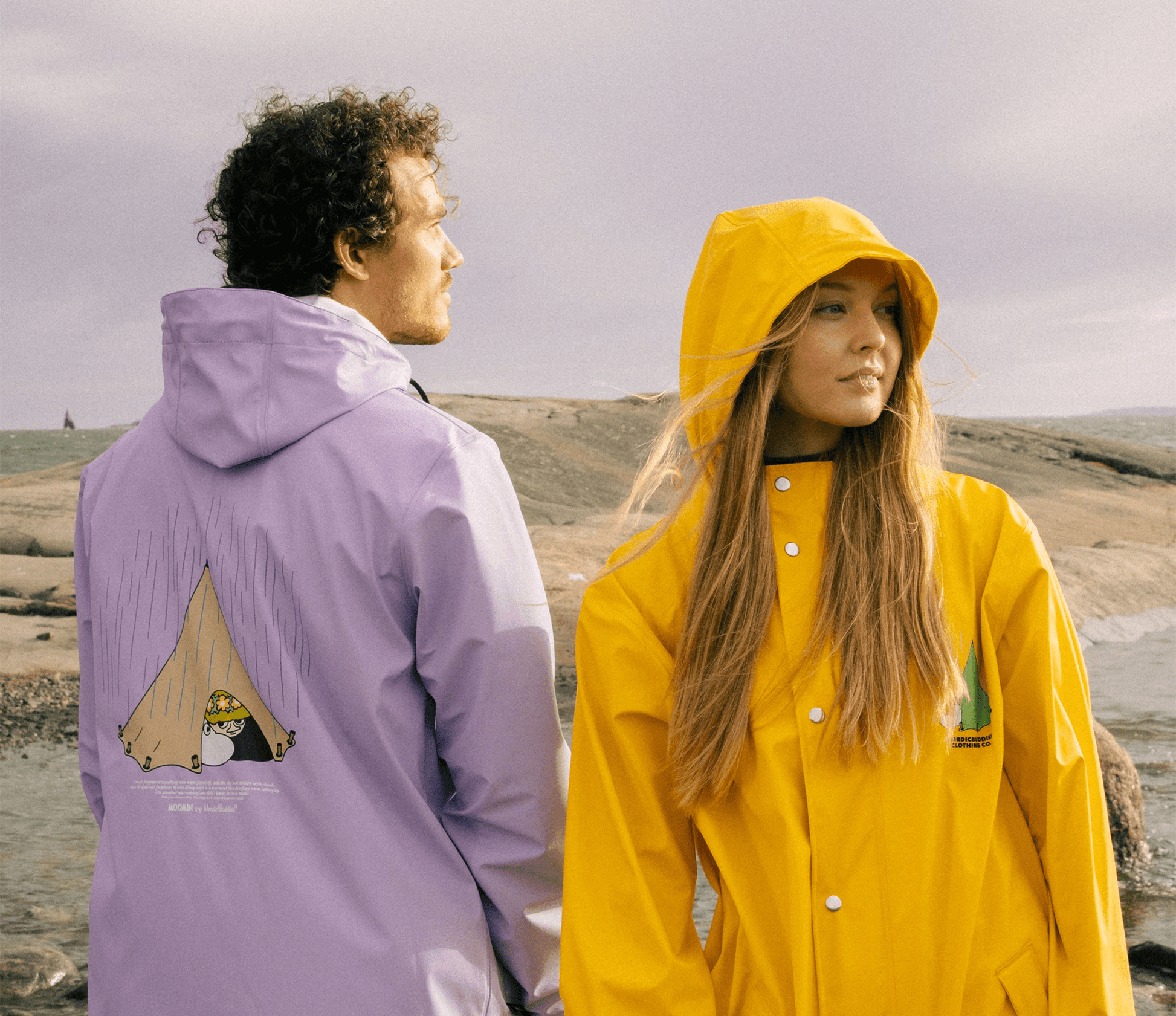Moomin by NordicBuddies Moomin Adventure Rain Jacket - Yellow