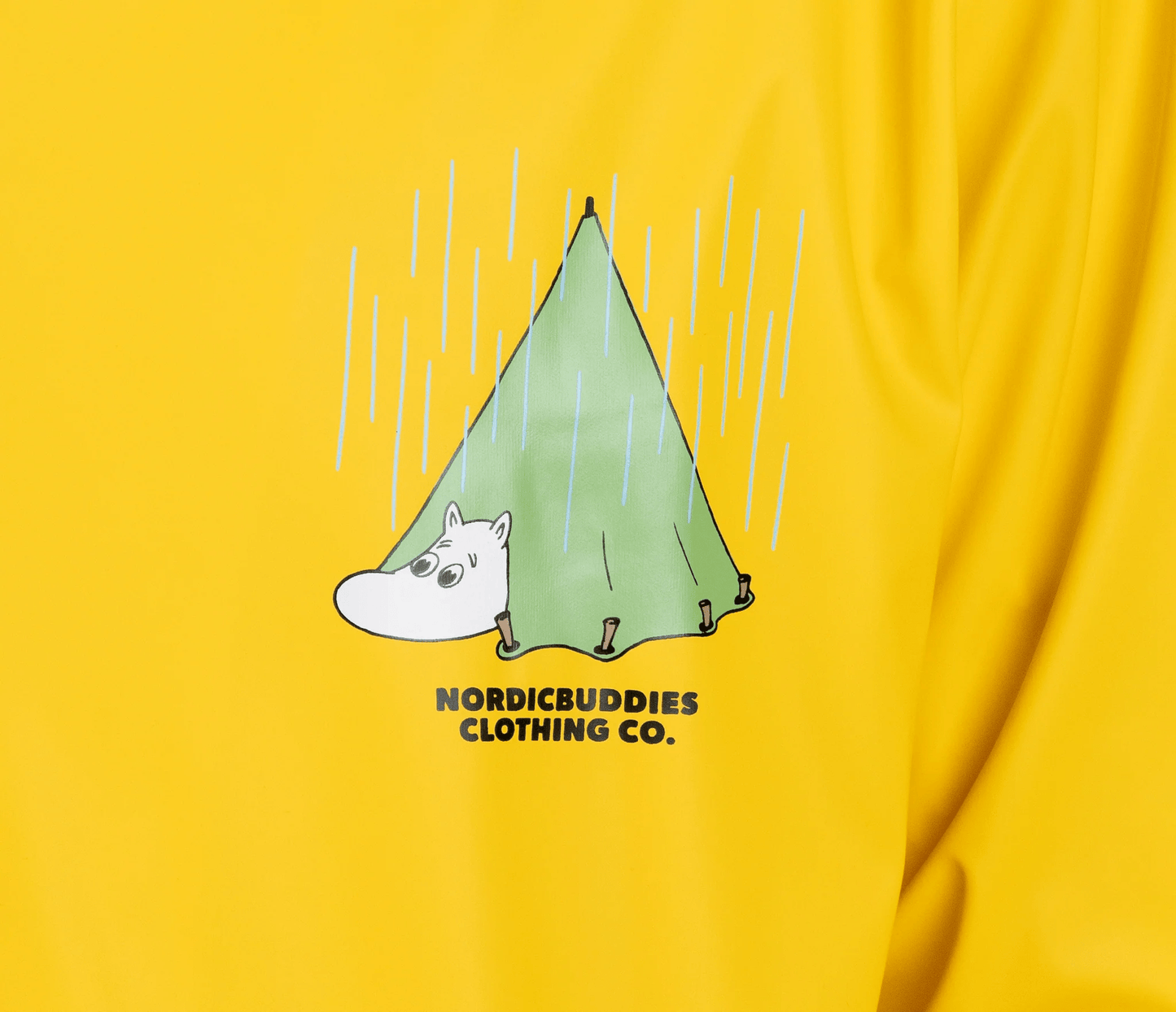 Moomin by NordicBuddies Moomin Adventure Rain Jacket - Yellow