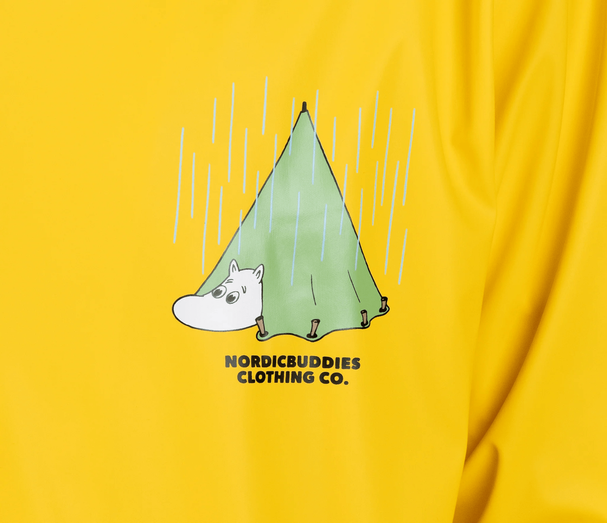 Moomin by NordicBuddies Moomin Adventure Rain Jacket - Yellow