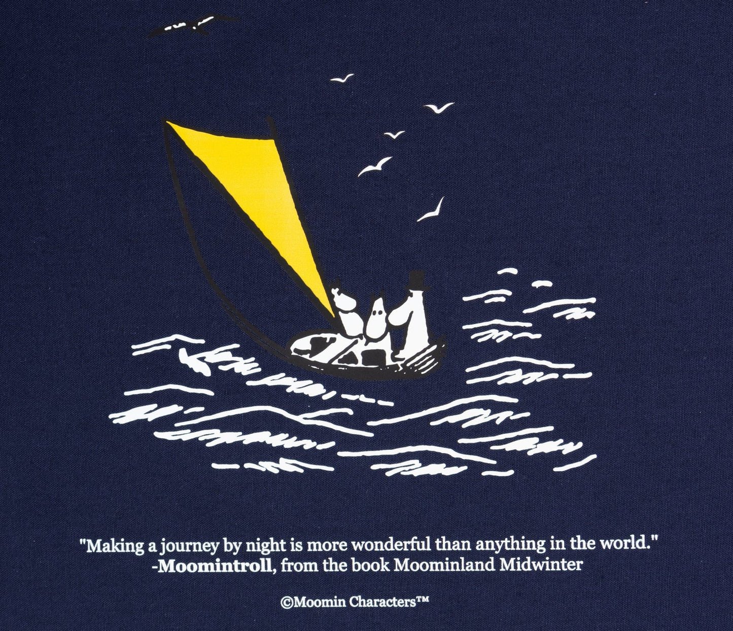 Moomin by NordicBuddies Moominpappa at Sea Tote Bag - Navy Blue