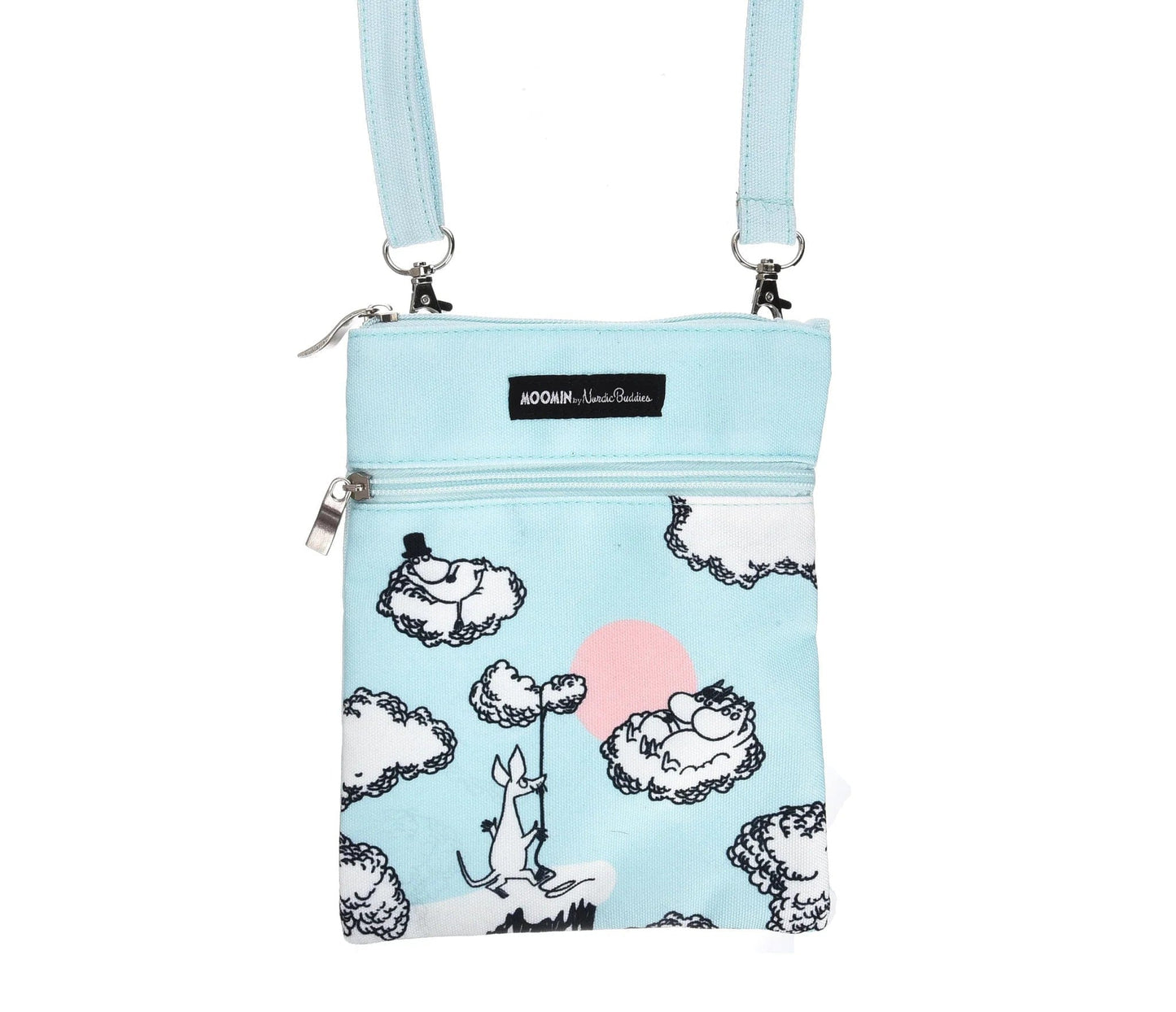 Moomin by NordicBuddies Moomins Up In The Clouds Passport/Neck Bag - Turquoise