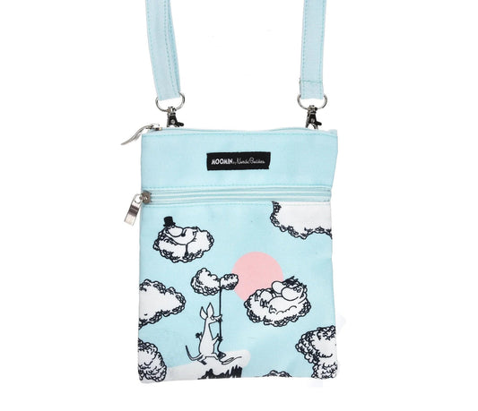 Moomin by NordicBuddies Moomins Up In The Clouds Passport/Neck Bag - Turquoise