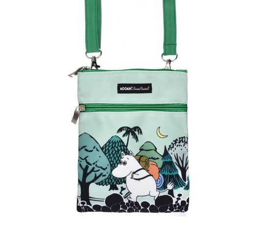 Moomin by NordicBuddies Moomintroll Adventuring Neck/Passport Bag - Green