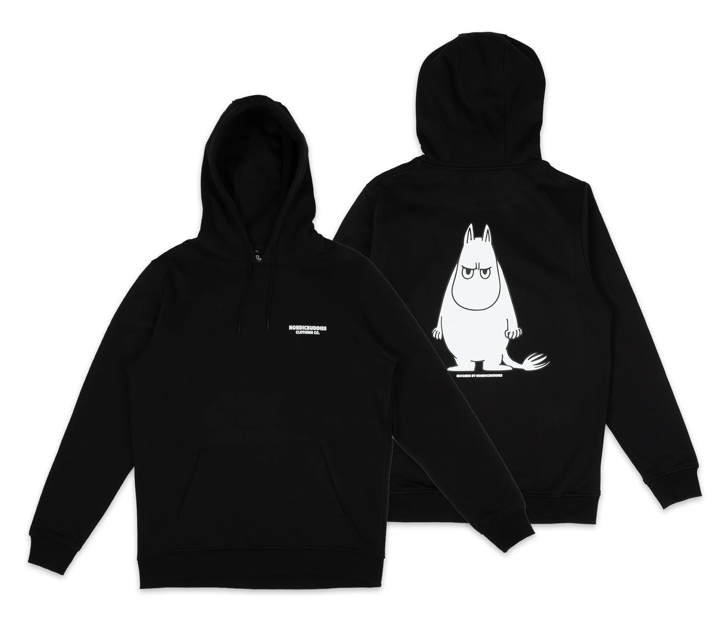 Moomin by NordicBuddies Moomintroll's Temper Hoodie Unisex - Black