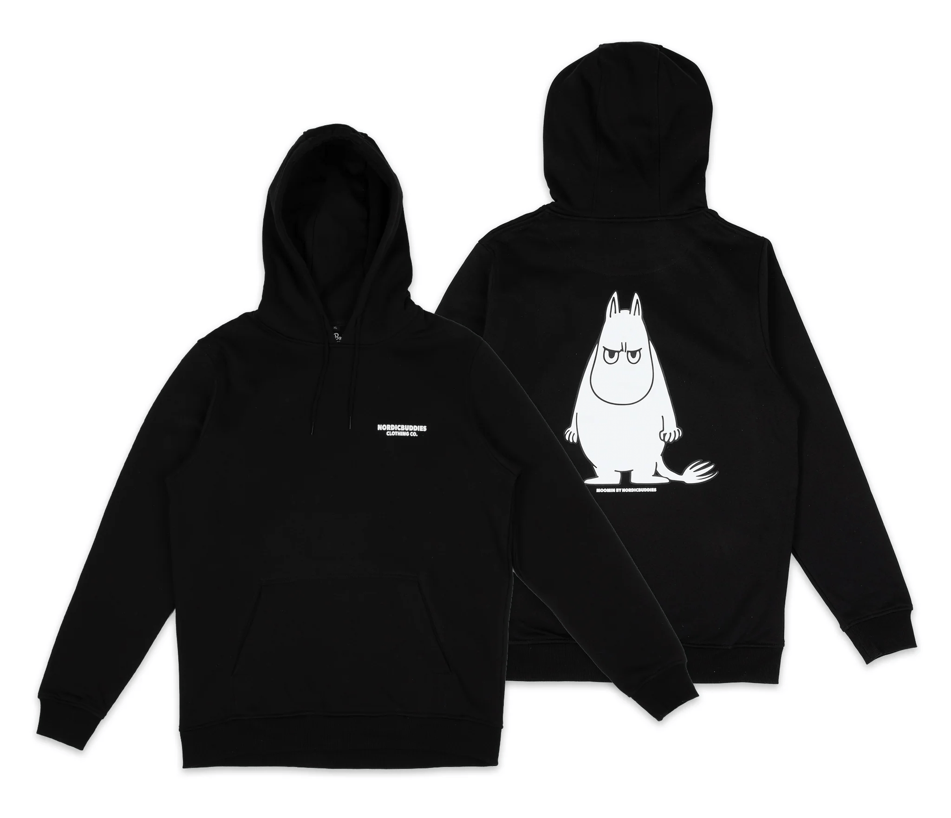 Moomin by NordicBuddies Moomintroll's Temper Hoodie Unisex - Black