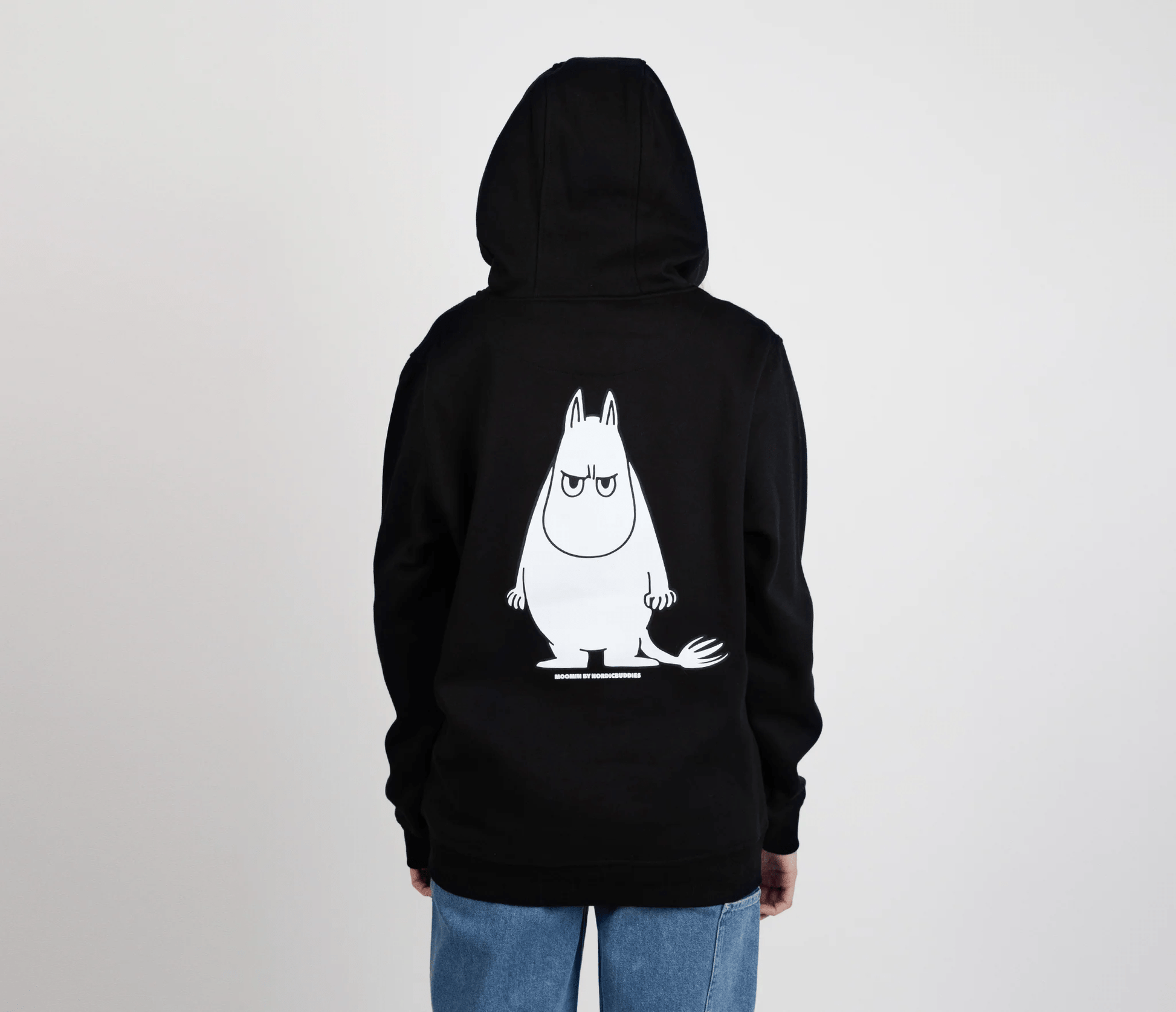 Moomin by NordicBuddies Moomintroll's Temper Hoodie Unisex - Black