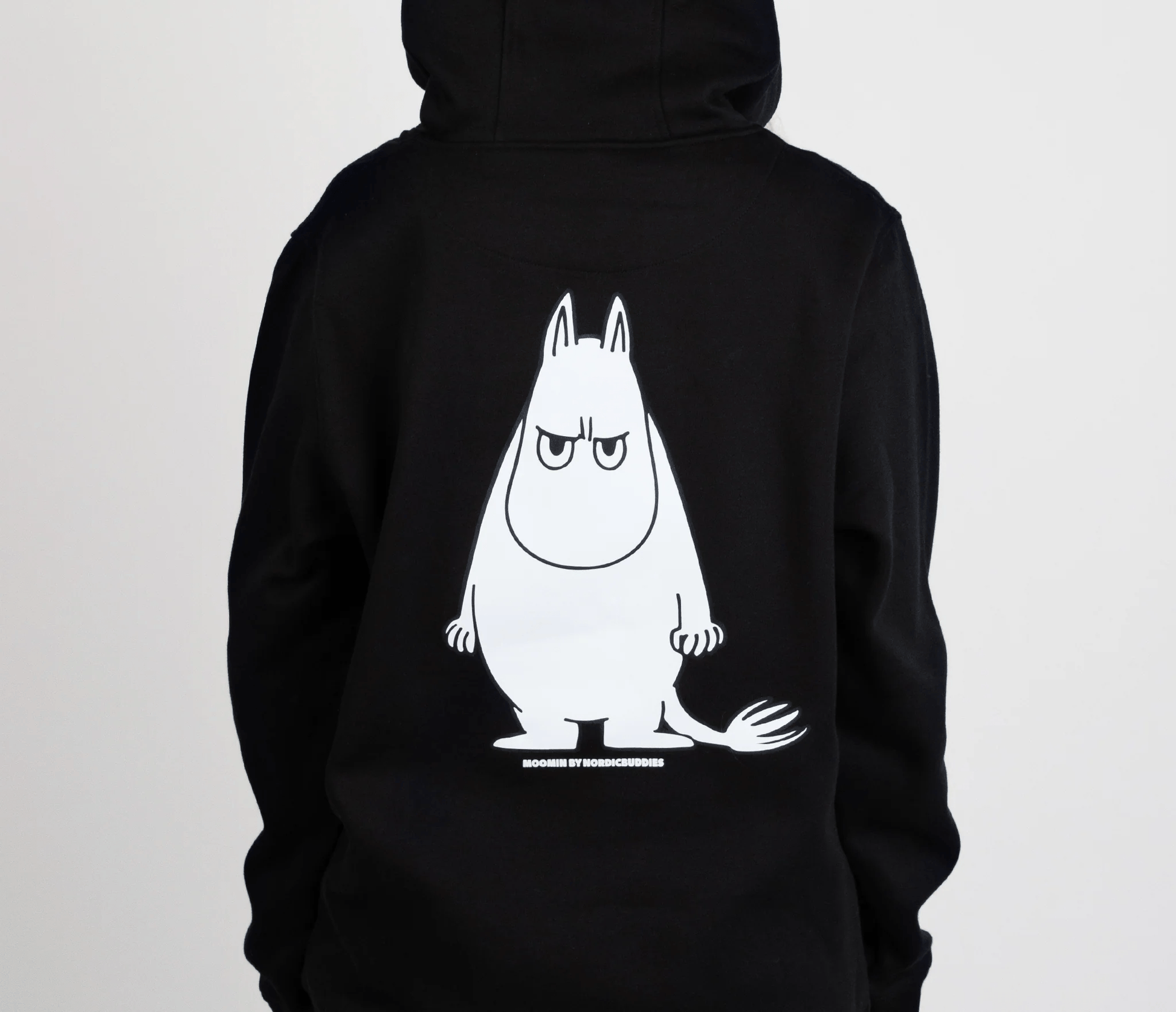 Moomin by NordicBuddies Moomintroll's Temper Hoodie Unisex - Black