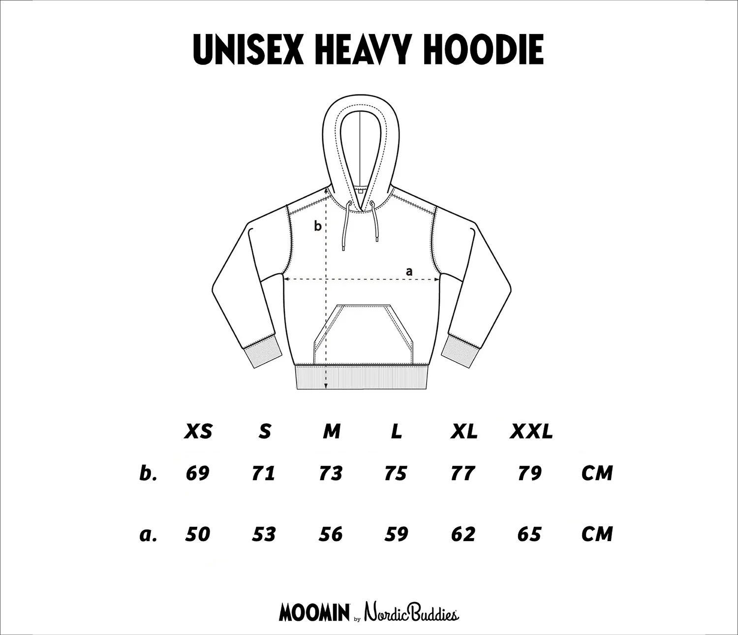 Moomin by NordicBuddies Moomintroll's Temper Hoodie Unisex - Black