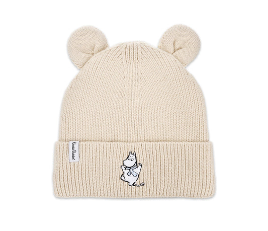 Moomin by NordicBuddies Moomintroll Winter Hat With Ears for Kids - Beige