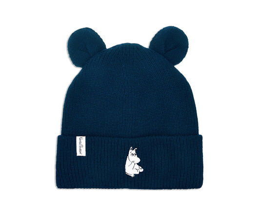 Moomin by NordicBuddies Moomintroll Winter Hat With Ears for Kids - Navy
