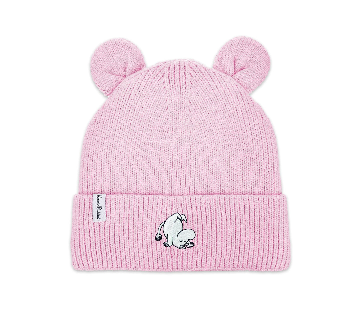 Moomin by NordicBuddies Moomintroll Winter Hat With Ears for Kids - Pink