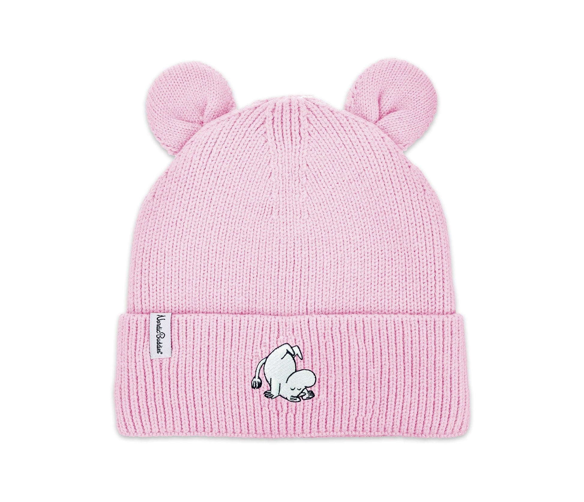 Moomin by NordicBuddies Moomintroll Winter Hat With Ears for Kids - Pink