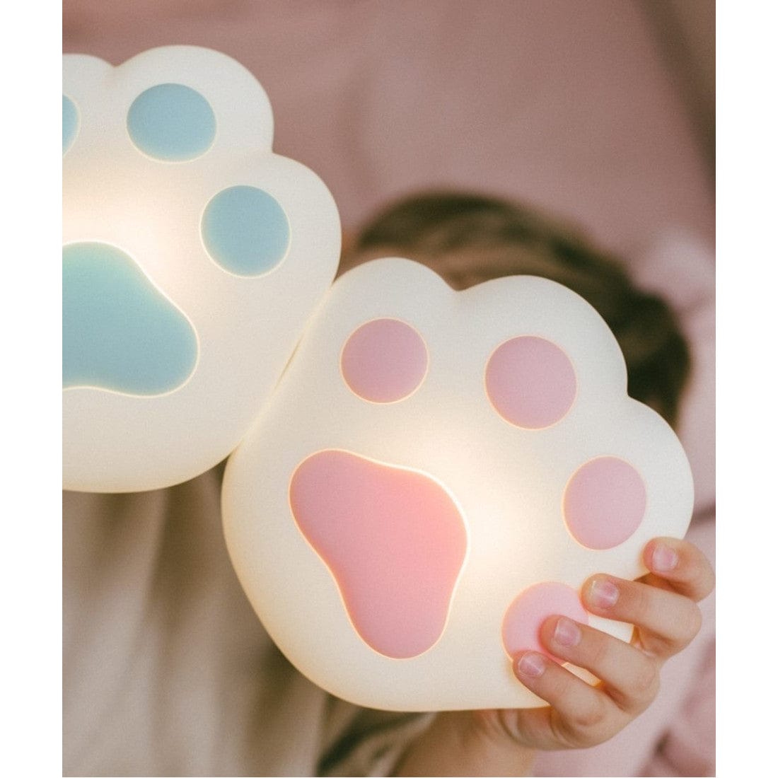 Rabbit & Friends Paw Silicone Lamp - Pink