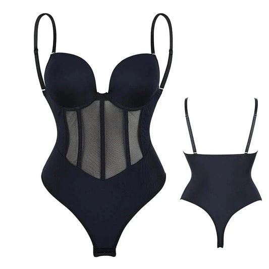 cudo Body Black / S Pegasus shaping bodysuit with straps