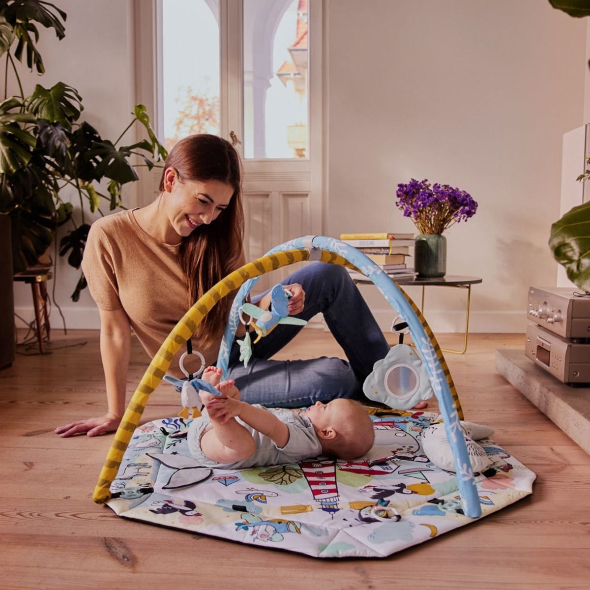 Kinderkraft Playmat and Ballpit 2in1 for Babies - Smartplay Sea