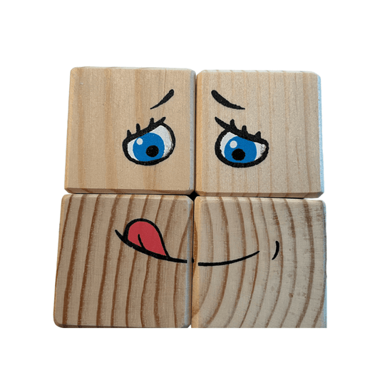 ROOSI Traditional Toys Special Expressions Blocks for Kids