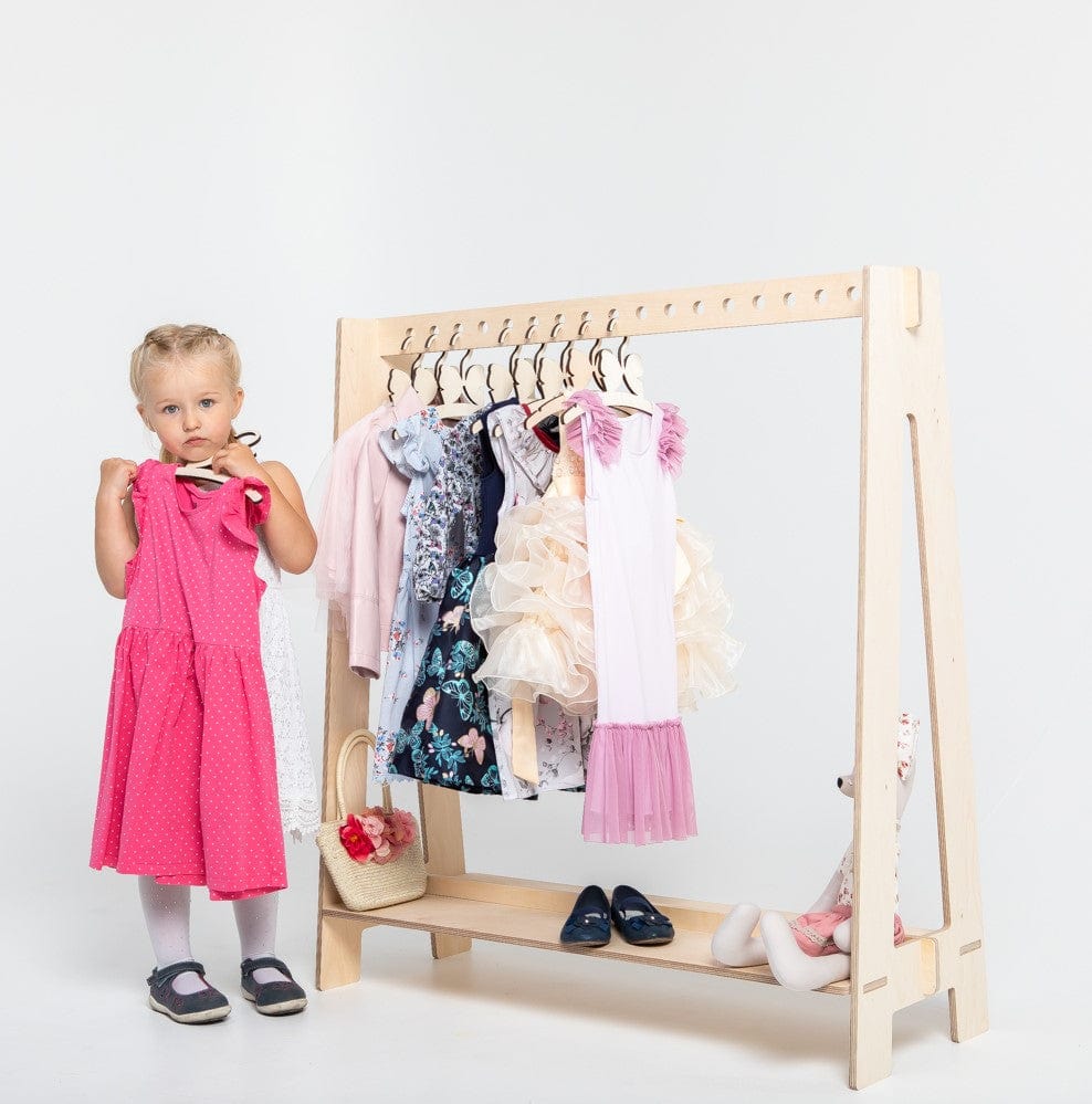 Montessori House Bed Toddlers Clothing Rack for Hangers ver 2