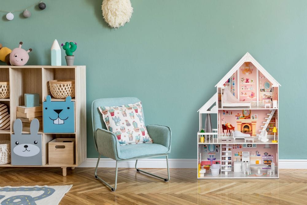 Gerardo's Toys Wooden Dollhouse Liselle with LED Lights