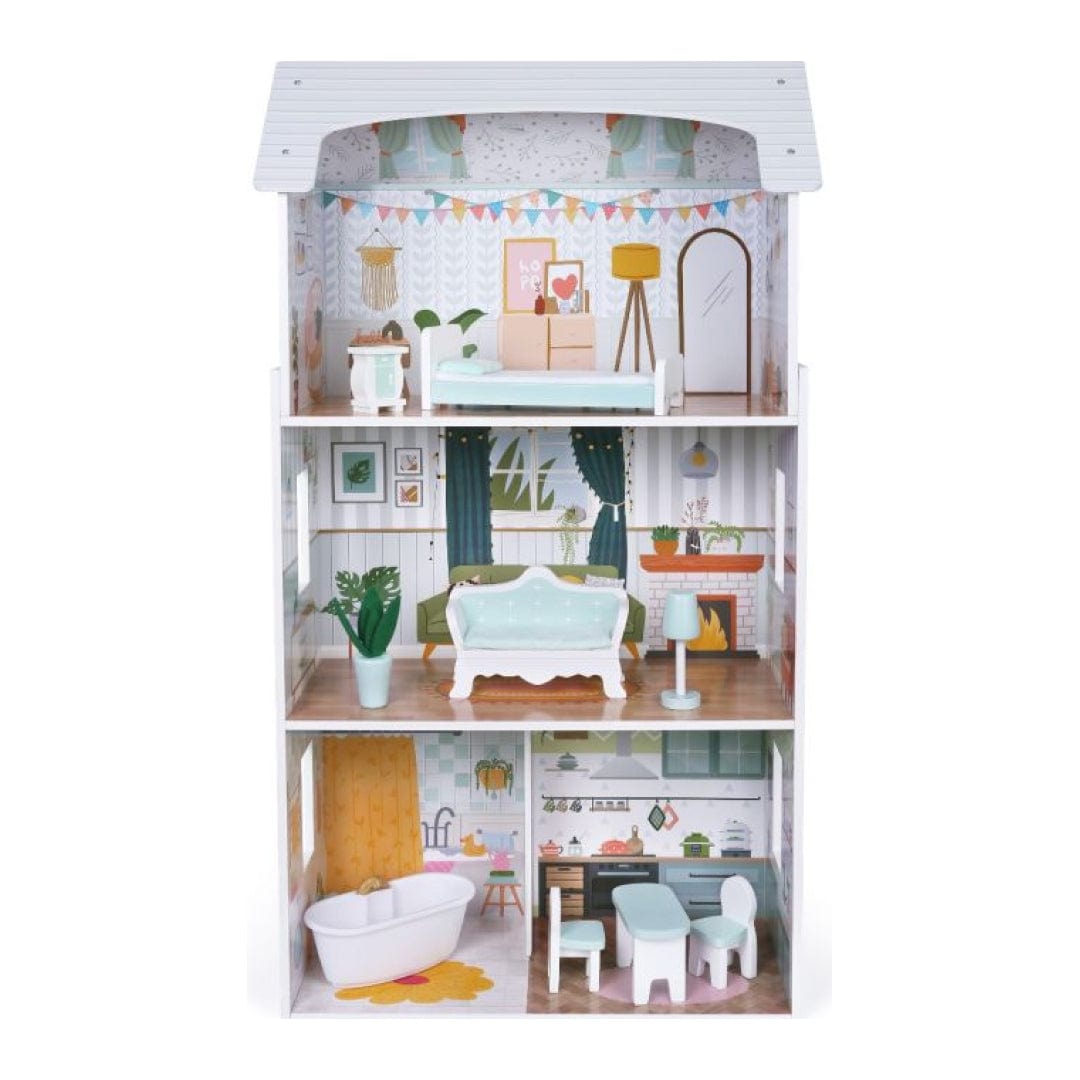 Gerardo's Toys Wooden Dollhouse Luna with LED Lights