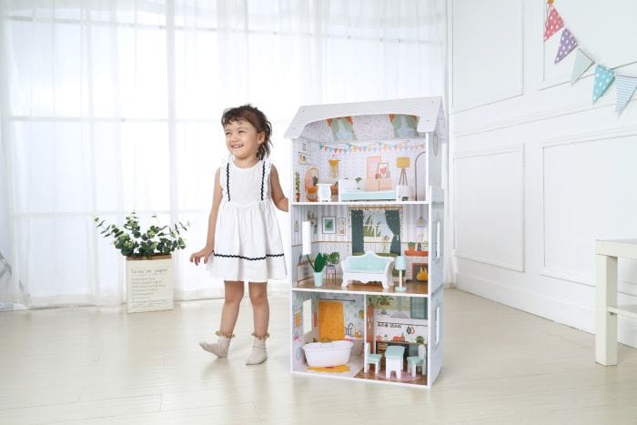 Gerardo's Toys Wooden Dollhouse Luna with LED Lights